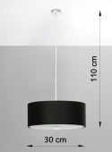 Lampa sufitowa żyrandol SKALA 30 czarny design domowy