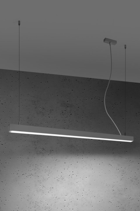 Lampa wisząca Pinne LED 115cm Aluminium 4000K zimna 38W Lampa wisząca Pinne LED 115cm Aluminium 4000K zimna 38W