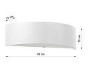 Lampa ścienna kinkiet SKALA biały design nowy dom Lampa ścienna kinkiet SKALA biały design nowy dom