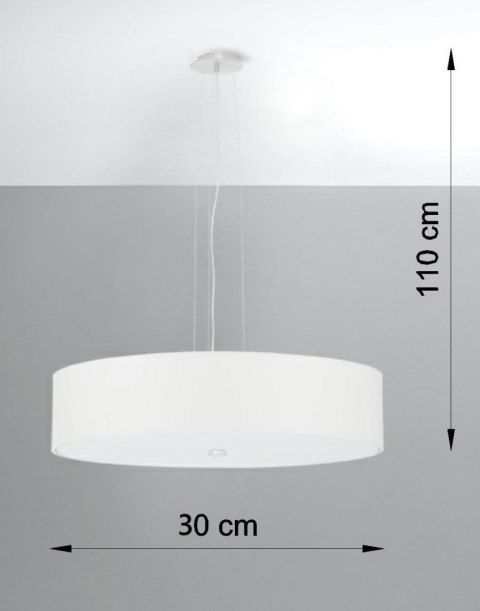 Lampa sufitowa żyrandol SKALA 50 biały design domowy Lampa sufitowa żyrandol SKALA 50 biały design domowy