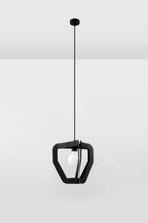 Lampa wisząca pojedyńcza TRES czarna design domowy Lampa wisząca pojedyńcza TRES czarna design domowy