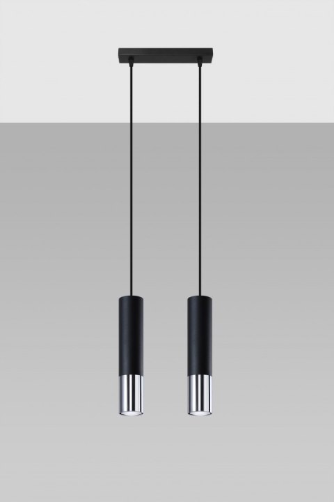 Lampa żyrandol LOOPEZ 2 black chrom GU10 sufitowa piękność Lampa żyrandol LOOPEZ 2 black chrom GU10 sufitowa piękność