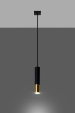 Lampa żyrandol LOOPEZ 1 black gold GU10 sufitowa piękność