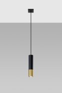 Lampa żyrandol LOOPEZ 1 black gold GU10 sufitowa piękność