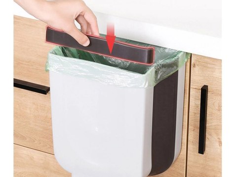KOSZ SKŁADANY NA ŚMIECI BIO WISZĄCY NA SZAFKĘ KOSZ SKŁADANY NA ŚMIECI BIO WISZĄCY NA SZAFKĘ