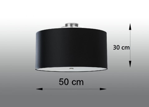 Lampa sufitowa plafon OTTO 50 czarny design domowy Lampa sufitowa plafon OTTO 50 czarny design domowy