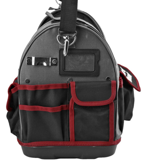 Torba narzędziowa twarde dno 49cm rączka uchwyt alu rzepy schowki Torba narzędziowa twarde dno 49cm rączka uchwyt alu rzepy schowki