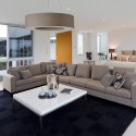 Lampa sufitowa żyrandol SATURNO SLIM 90 biały design domowy