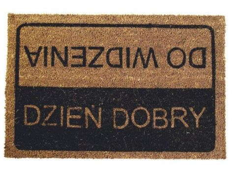 Zabawna wycieraczka 40x60 DZIEŃ DOBRY DO WIDZENIA Zabawna wycieraczka 40x60 DZIEŃ DOBRY DO WIDZENIA