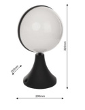 Lampa latarnia ogrodowa słupek Sphere IP44 black kula czarna Lampa latarnia ogrodowa słupek Sphere IP44 black kula czarna