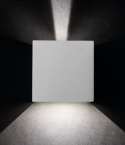 Lampa ogrodowa Rakla kinkiet LED IP44 biała okrągła