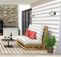Lampa ścienna kinkiet Sphere IP44 black kula czarna Lampa ścienna kinkiet Sphere IP44 black kula czarna