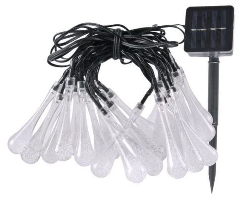 Lampa solarna Sopelki czujnik zmierzchu świeci 6h łańcuch Lampa solarna Sopelki czujnik zmierzchu świeci 6h łańcuch