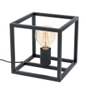 Lampa stołowa nocna Elbrus E27 60W czarna designerska Lampa stołowa nocna Elbrus E27 60W czarna designerska