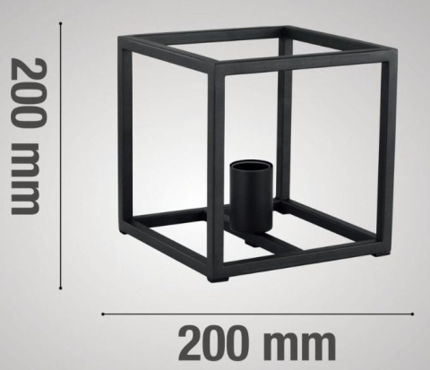 Lampa stołowa nocna Elbrus E27 60W czarna designerska Lampa stołowa nocna Elbrus E27 60W czarna designerska