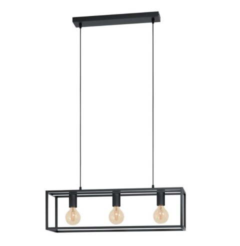Lampa wisząca Elbrus 3 czarny metal sześciany Lampa wisząca Elbrus 3 czarny metal sześciany