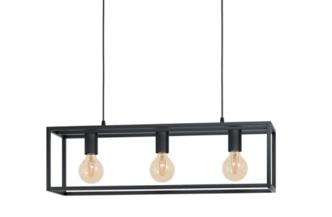 Lampa wisząca Elbrus 3 czarny metal sześciany Lampa wisząca Elbrus 3 czarny metal sześciany