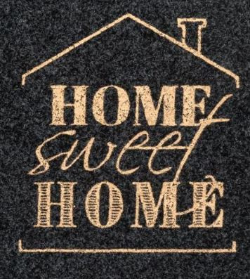 Wycieraczka Sweet Home 60x40 cm 8mm gruba wewnętrzna Wycieraczka Sweet Home 60x40 cm 8mm gruba wewnętrzna