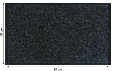 Wycieraczka MIUR 60x90 cm antykurzowa polipropylen szara Wycieraczka MIUR 60x90 cm antykurzowa polipropylen szara