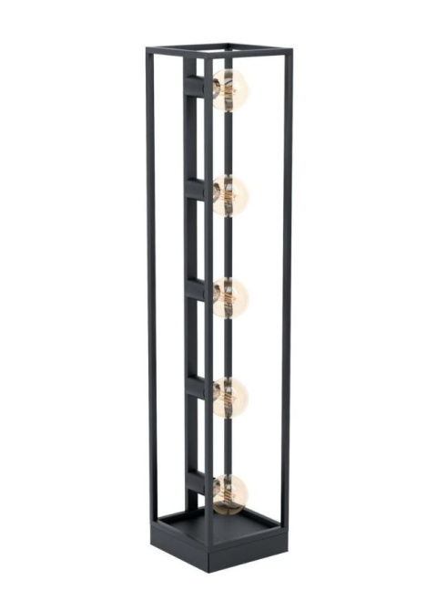 Lampa stojąca podłogowa Elbrus E27 60W czarna designer Lampa stojąca podłogowa Elbrus E27 60W czarna designer