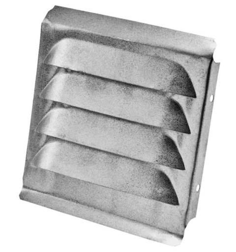 Kratka wentylacyjna 125x125mm srebrna stal natynkowa Kratka wentylacyjna 125x125mm srebrna stal natynkowa