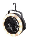 WENTYLATOR LAMPA LED 3 xAA czarny klips camping średnica WENTYLATOR LAMPA LED 3 xAA czarny klips camping średnica