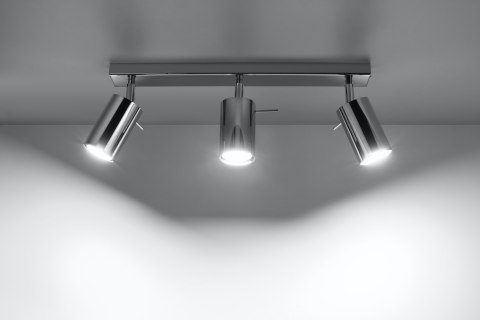 Lampa sufitowa plafon RING 3 chrom design domowy Lampa sufitowa plafon RING 3 chrom design domowy