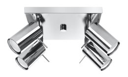 Lampa sufitowa plafon RING 4 chrom design domowy