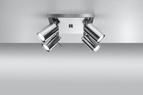 Lampa sufitowa plafon RING 4 chrom design domowy Lampa sufitowa plafon RING 4 chrom design domowy