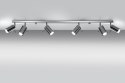 Lampa sufitowa plafon RING 6L chrom design domowy