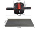 Wałek do ćwiczeń brzucha kółko roller koło + mata Wałek do ćwiczeń brzucha kółko roller koło + mata