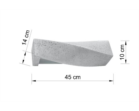 Lampa ścienna kinkiet SIGMA beton design nowy dom Lampa ścienna kinkiet SIGMA beton design nowy dom