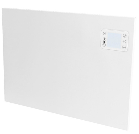 Grzejnik elektryczny ścienny biały 800W termostat pilot Grzejnik elektryczny ścienny biały 800W termostat pilot