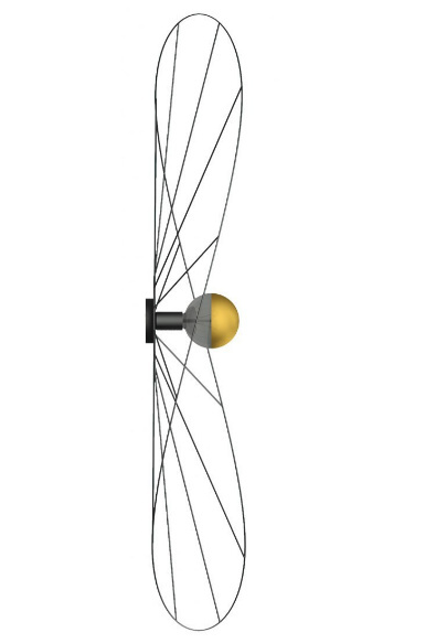 LAMPA Kinkiet Plafon ESKOLA 70cm CZARNY design nowy dom LAMPA Kinkiet Plafon ESKOLA 70cm CZARNY design nowy dom