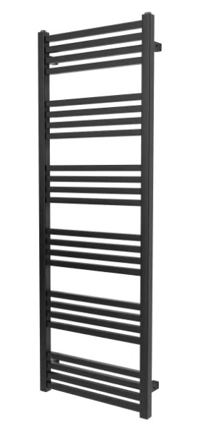Grzejnik łazienkowy HALFA1 czarny 128x45cm Grzejnik łazienkowy HALFA1 czarny 128x45cm