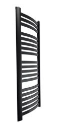 Grzejnik łazienkowy HALFA2 czarny łuk 115x48cm CO Grzejnik łazienkowy HALFA2 czarny łuk 115x48cm CO