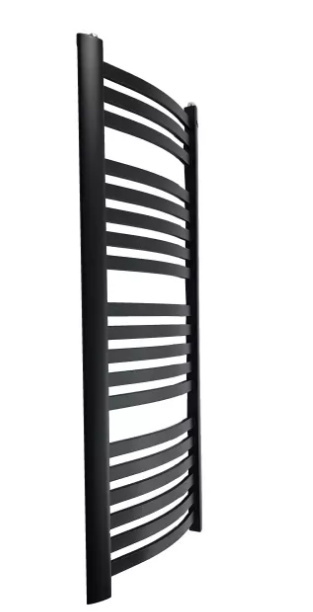 Grzejnik łazienkowy HALFA2 czarny łuk 115x48cm CO Grzejnik łazienkowy HALFA2 czarny łuk 115x48cm CO