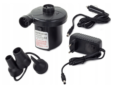 Elekryczna pompka do materaca pontonu 230V/12V Elekryczna pompka do materaca pontonu 230V/12V