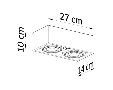 Plafon QUATRO 2 naturalne drewno Plafon QUATRO 2 naturalne drewno