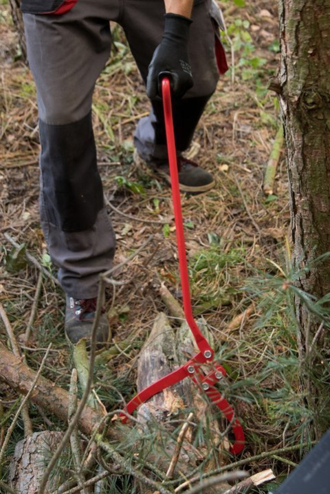 Kleszcze chwytak drewna obracak dł 77cm 28cm leśnik drwal Kleszcze chwytak drewna obracak dł 77cm 28cm leśnik drwal