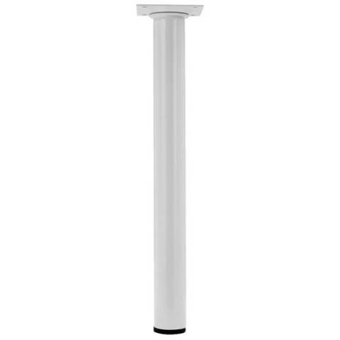 Noga meblowa MOCNA 20cm okrągła biała blatu stołu mebli Noga meblowa MOCNA 20cm okrągła biała blatu stołu mebli