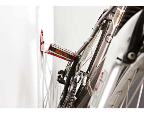 Stalowy uchwyt ścienny na pedał rowerowy max 18kg garaż Stalowy uchwyt ścienny na pedał rowerowy max 18kg garaż
