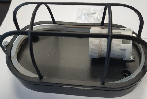 Lampa ALUMINIOWA LOFT BLACK kinkiet IP44 E27 czarna Lampa ALUMINIOWA LOFT BLACK kinkiet IP44 E27 czarna