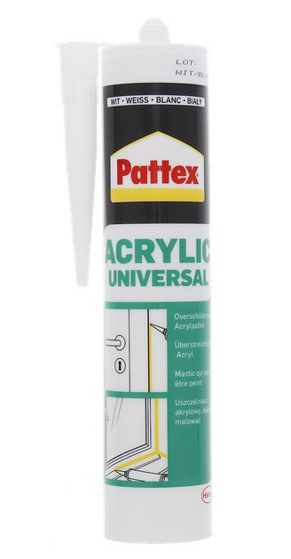 Akryl biały 300ml uniwersalny wykończeniowy pattex szpary Akryl biały 300ml uniwersalny wykończeniowy pattex szpary