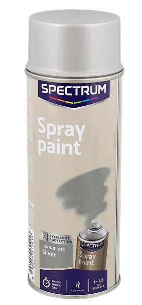 Spray 400ml akrylowy farba połysk szara wszystko kryje Spray 400ml akrylowy farba połysk szara wszystko kryje