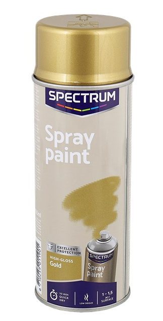 Spray 400ml akrylowy farba połysk złoty wszystko kryje Spray 400ml akrylowy farba połysk złoty wszystko kryje