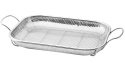 Tacka stalowa na szaszłyki grill pieczenie 45cm 28cm