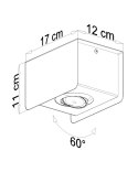 Plafon STEREO 1 Czarny Plafon STEREO 1 Czarny
