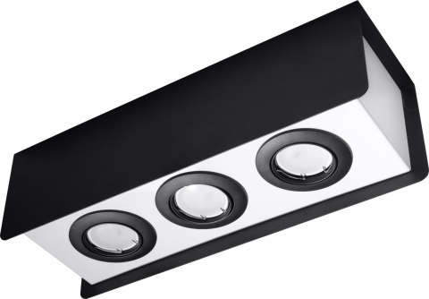 Plafon STEREO 3 Czarny Plafon STEREO 3 Czarny