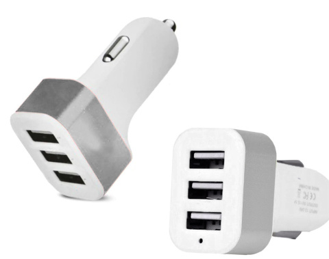 ŁADOWARKA SAMOCHODOWA 3 USB ŁADOWARKA SAMOCHODOWA 3 USB